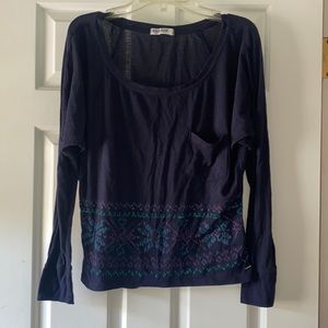 Bottom pattern long sleeve